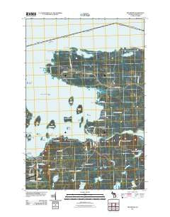 Drummond Michigan Historical topographic map, 1:24000 scale, 7.5 X 7.5 Minute, Year 2011
