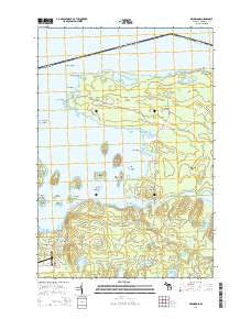 Drummond Michigan Historical topographic map, 1:24000 scale, 7.5 X 7.5 Minute, Year 2014