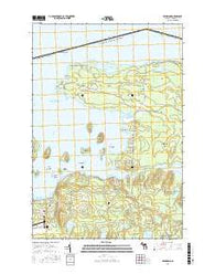 Drummond Michigan Current topographic map, 1:24000 scale, 7.5 X 7.5 Minute, Year 2016