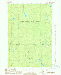 Drummond Lake Michigan Historical topographic map, 1:24000 scale, 7.5 X 7.5 Minute, Year 1985