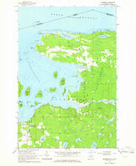 Drummond Michigan Historical topographic map, 1:24000 scale, 7.5 X 7.5 Minute, Year 1964