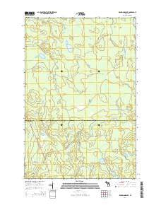 Drummond Lake Michigan Historical topographic map, 1:24000 scale, 7.5 X 7.5 Minute, Year 2014