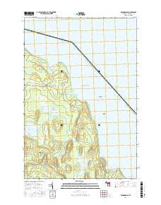 Drummond SE Michigan Current topographic map, 1:24000 scale, 7.5 X 7.5 Minute, Year 2016