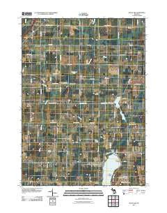 Duck Lake Michigan Historical topographic map, 1:24000 scale, 7.5 X 7.5 Minute, Year 2011