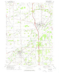 Dundee Michigan Historical topographic map, 1:24000 scale, 7.5 X 7.5 Minute, Year 1972