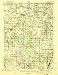Dundee Michigan Historical topographic map, 1:62500 scale, 15 X 15 Minute, Year 1941