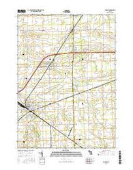 Durand Michigan Current topographic map, 1:24000 scale, 7.5 X 7.5 Minute, Year 2017