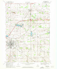 Durand Michigan Historical topographic map, 1:24000 scale, 7.5 X 7.5 Minute, Year 1969