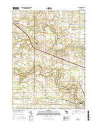 Eagle Michigan Current topographic map, 1:24000 scale, 7.5 X 7.5 Minute, Year 2017