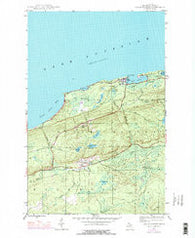 Eagle Harbor Michigan Historical topographic map, 1:24000 scale, 7.5 X 7.5 Minute, Year 1946