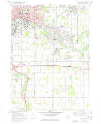 East Lansing Michigan Historical topographic map, 1:24000 scale, 7.5 X 7.5 Minute, Year 1970