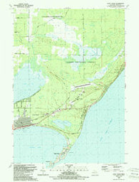 East Tawas Michigan Historical topographic map, 1:24000 scale, 7.5 X 7.5 Minute, Year 1989