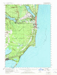 East Tawas Michigan Historical topographic map, 1:62500 scale, 15 X 15 Minute, Year 1959