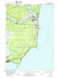 East Tawas Michigan Historical topographic map, 1:62500 scale, 15 X 15 Minute, Year 1959
