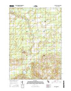 East Dayton Michigan Current topographic map, 1:24000 scale, 7.5 X 7.5 Minute, Year 2016