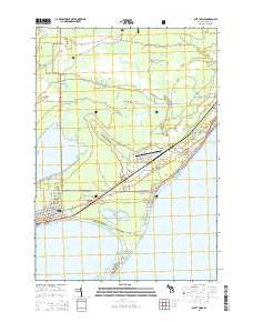East Tawas Michigan Historical topographic map, 1:24000 scale, 7.5 X 7.5 Minute, Year 2014