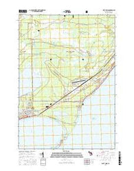East Tawas Michigan Current topographic map, 1:24000 scale, 7.5 X 7.5 Minute, Year 2016