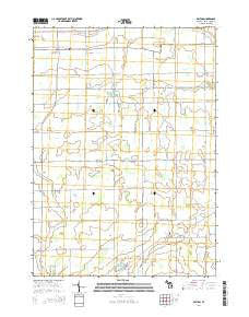 Easton Michigan Historical topographic map, 1:24000 scale, 7.5 X 7.5 Minute, Year 2014
