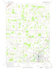 Eaton Rapids Michigan Historical topographic map, 1:24000 scale, 7.5 X 7.5 Minute, Year 1965