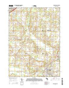 Eaton Rapids Michigan Historical topographic map, 1:24000 scale, 7.5 X 7.5 Minute, Year 2014