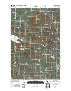Eckerman Michigan Historical topographic map, 1:24000 scale, 7.5 X 7.5 Minute, Year 2011