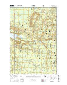 Eckerman Michigan Historical topographic map, 1:24000 scale, 7.5 X 7.5 Minute, Year 2014