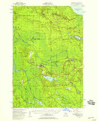 Eckerman Michigan Historical topographic map, 1:62500 scale, 15 X 15 Minute, Year 1951