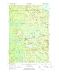 Eckerman Michigan Historical topographic map, 1:62500 scale, 15 X 15 Minute, Year 1951
