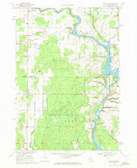Edenville Michigan Historical topographic map, 1:24000 scale, 7.5 X 7.5 Minute, Year 1969