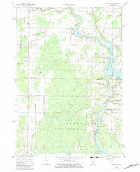 Edenville Michigan Historical topographic map, 1:24000 scale, 7.5 X 7.5 Minute, Year 1969