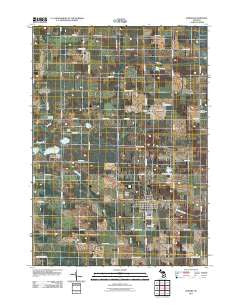 Edmore Michigan Historical topographic map, 1:24000 scale, 7.5 X 7.5 Minute, Year 2011