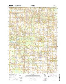 Edmore Michigan Historical topographic map, 1:24000 scale, 7.5 X 7.5 Minute, Year 2014