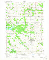 Edmore Michigan Historical topographic map, 1:24000 scale, 7.5 X 7.5 Minute, Year 1964
