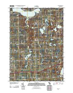Elba Michigan Historical topographic map, 1:24000 scale, 7.5 X 7.5 Minute, Year 2011