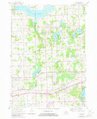Elba Michigan Historical topographic map, 1:24000 scale, 7.5 X 7.5 Minute, Year 1963