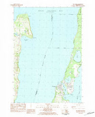 Elk Rapids Michigan Historical topographic map, 1:25000 scale, 7.5 X 7.5 Minute, Year 1983