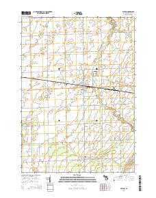 Elkton Michigan Historical topographic map, 1:24000 scale, 7.5 X 7.5 Minute, Year 2014