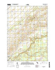Ellington Michigan Current topographic map, 1:24000 scale, 7.5 X 7.5 Minute, Year 2016