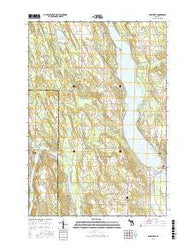 Ellsworth Michigan Current topographic map, 1:24000 scale, 7.5 X 7.5 Minute, Year 2016