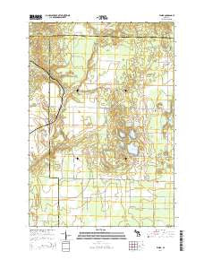 Elmira Michigan Historical topographic map, 1:24000 scale, 7.5 X 7.5 Minute, Year 2014
