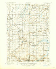 Elsie Michigan Historical topographic map, 1:62500 scale, 15 X 15 Minute, Year 1918