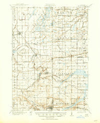 Elsie Michigan Historical topographic map, 1:62500 scale, 15 X 15 Minute, Year 1918