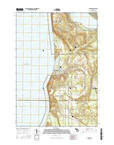 Empire Michigan Current topographic map, 1:24000 scale, 7.5 X 7.5 Minute, Year 2017