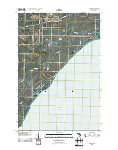 Engadine Michigan Historical topographic map, 1:24000 scale, 7.5 X 7.5 Minute, Year 2011