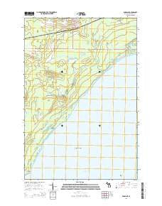 Engadine Michigan Historical topographic map, 1:24000 scale, 7.5 X 7.5 Minute, Year 2014