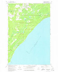 Engadine Michigan Historical topographic map, 1:24000 scale, 7.5 X 7.5 Minute, Year 1973