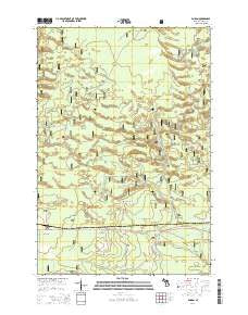 Ensign Michigan Historical topographic map, 1:24000 scale, 7.5 X 7.5 Minute, Year 2014