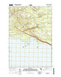 Epoufette Michigan Historical topographic map, 1:24000 scale, 7.5 X 7.5 Minute, Year 2014