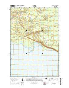 Epoufette Michigan Historical topographic map, 1:24000 scale, 7.5 X 7.5 Minute, Year 2014