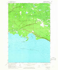 Epoufette Michigan Historical topographic map, 1:24000 scale, 7.5 X 7.5 Minute, Year 1964